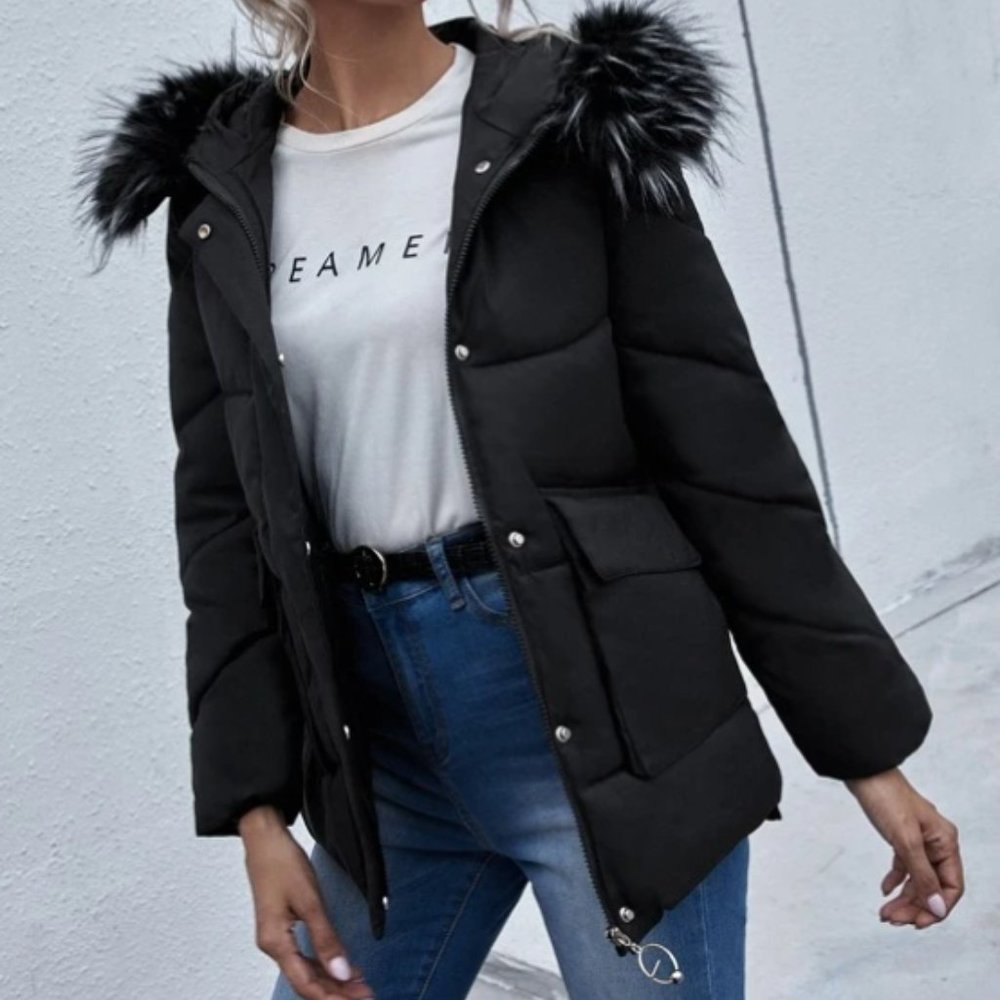 Black Puffer Coat